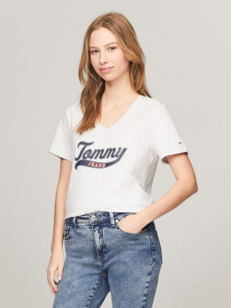 Tommy Logo V-Neck T-Shirt