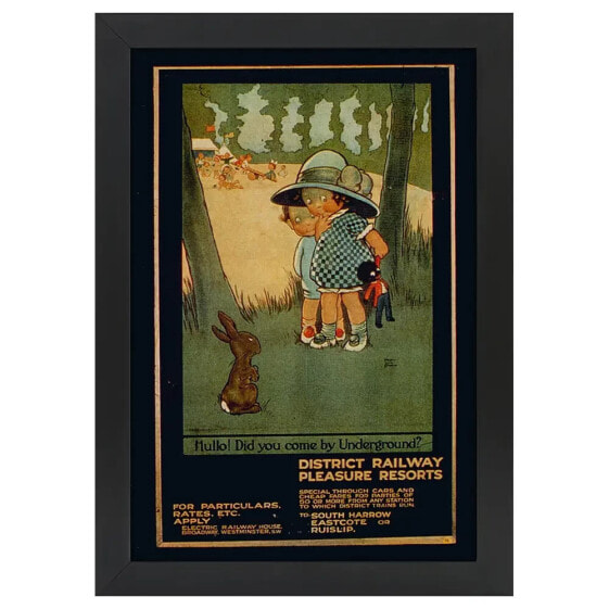 Bilderrahmen Poster 1913 Hullo