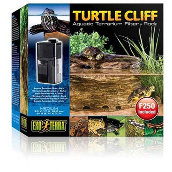 EXO TERRA Turtle Cliff automatic terrarium filter & rock