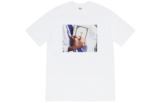 Supreme FW19 Week 7 Bible Tee 印花短袖T恤 男女同款 白色 / Футболка Supreme FW19 Week 7 Bible Tee T SUP-FW19-730