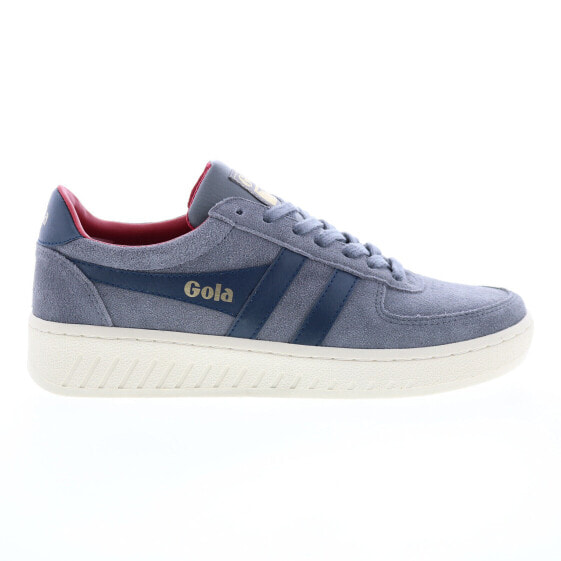 Gola Grandslam Suede CMA589 Mens Blue Suede Lace Up Lifestyle Sneakers Shoes