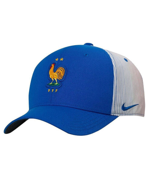 Men's Royal France National Team Primary Logo Swoosh Flex Hat