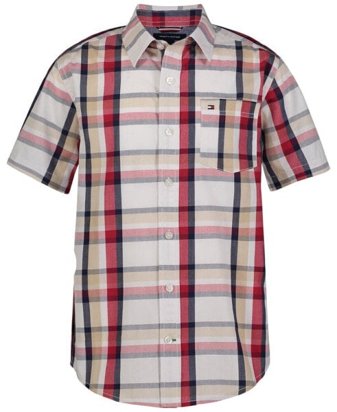 Big Boys Global Plaid Button-Down Shirt