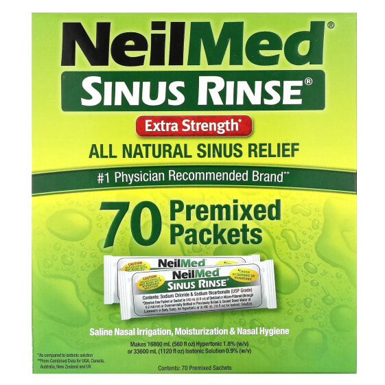 Sinus Rinse, Extra Strength, 70 Premixed Packets