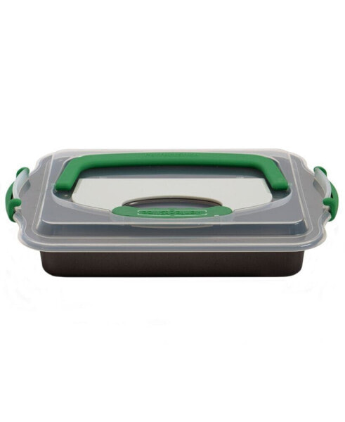 Perfect Slice Covered 9"x13" Cake Pan with Cutting Tool