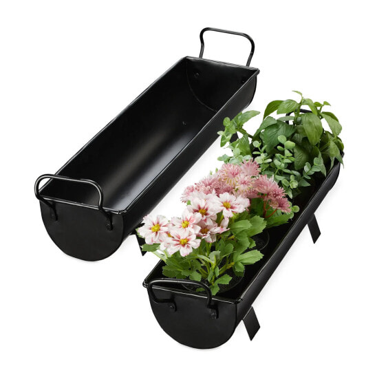 Blumenkasten Dachrinne 2er Set