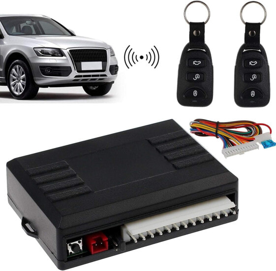 AUTOUTLET Universal Keyless Open Remote Control Car Remote Control Folding Key FB Central Locking with 2 Mini Radio Transmitters