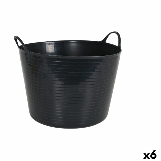 Multi-purpose Plastic Basket Dem Flexy 42 L Circular (6 Units)
