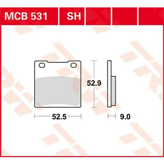 TRW Perfomance Kawasaki ZRX 1100 99 Sintered Rear Brake Pads