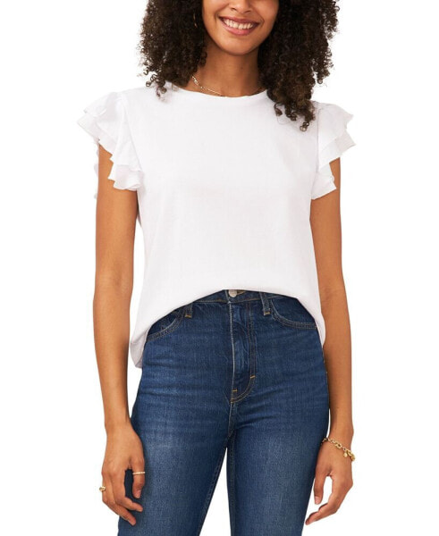 Women's Tiered Ruffled-Sleeve T-Shirt