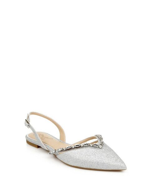 Балетки Jewel Badgley Mischka Camden Slingback Evening Flats