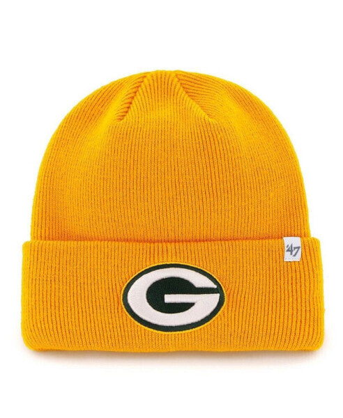 Men's '47 Gold Green Bay Packers Secondary Basic Cuffed Knit Hat