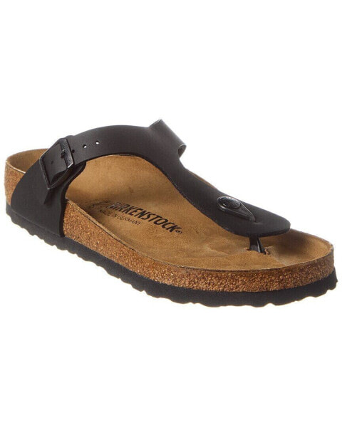 Сандалии из тесьмы Birkenstock Gizeh BS Birko-Flor для женщин, черные 36