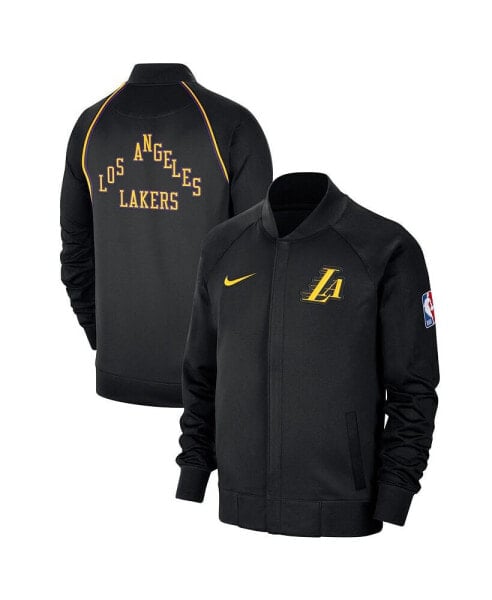 Men's Black Los Angeles Lakers 2023/24 City Edition Authentic Showtime Performance Raglan Full-Zip Jacket