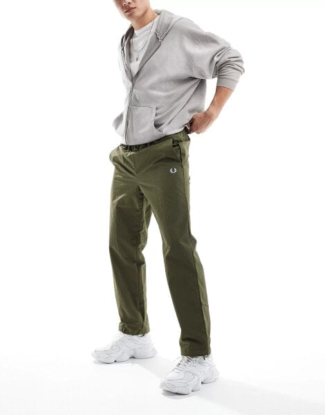 Fred Perry co-ord shell pants in khaki green