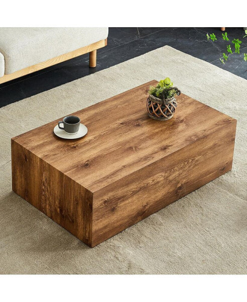 Stylish & Durable Wood Texture Coffee Table - 39.37x23.62x11.81"