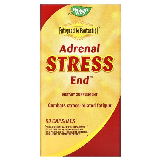 Nature's Way, Fatigued to Fantastic!, Adrenal Stress End, 60 капсул