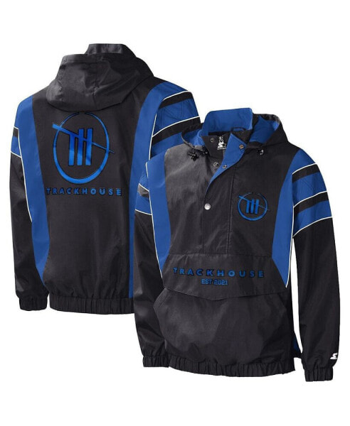 Куртка Half-Snap Pullover Impact Starter TRACKHOUSE RACING черная с синим_RTC для мужчин