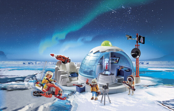 Набор Playmobil Sports & Action Полярная экспедиция Штаб-квартира арктической экспедиции,Полярная экспедиция Штаб-квартира арктической экспедиции