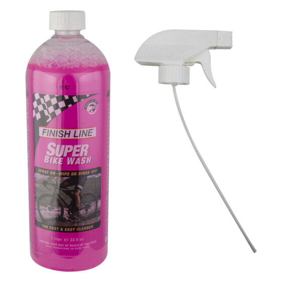 Чистящее средство Finish Line Super Bike Wash Cleaner, 34 унции, в ручном распылителе