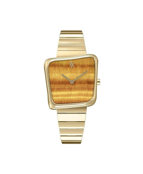 Nebula Women's Tiger's Eye Stainless Steel Watch