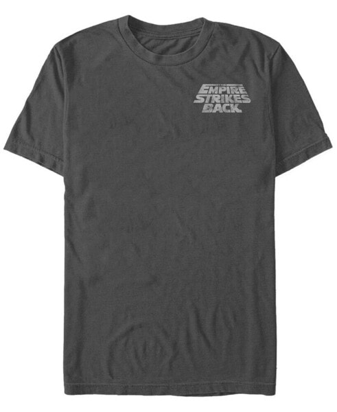 Star Wars Men's The Empire Strikes Back Slanted Text Logo Short Sleeve T-Shirt