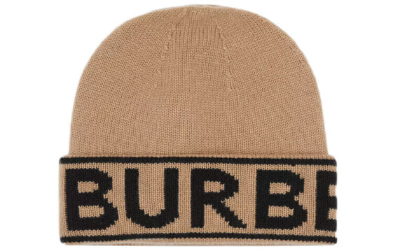 Burberry博柏利 Logo印花 绒线帽 男女同款情侣款 米色 / Шапка флисовая Burberry 80239831