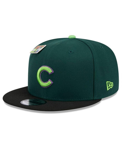 Men's Green/Black Chicago Cubs Sour Apple Big League Chew Flavor Pack 9FIFTY Snapback Hat