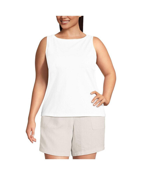 Plus Size Supima Cotton Tank Top