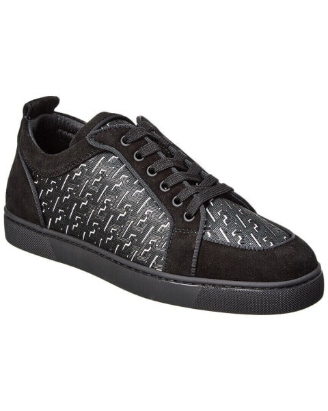 Christian Louboutin Rantulow Orlato Coated Canvas & Suede Sneaker Men's Black