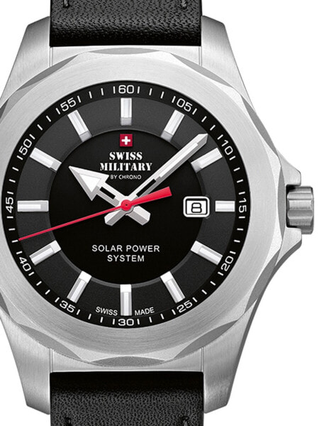 Мужские часы Swiss Military Solar SMS34073.04 42мм 10ATM