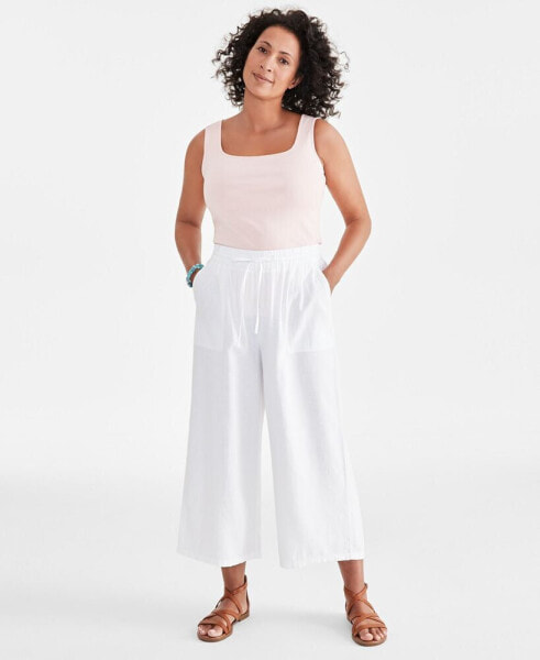 Women's Cropped Drawstring Pants, Created for Macy's