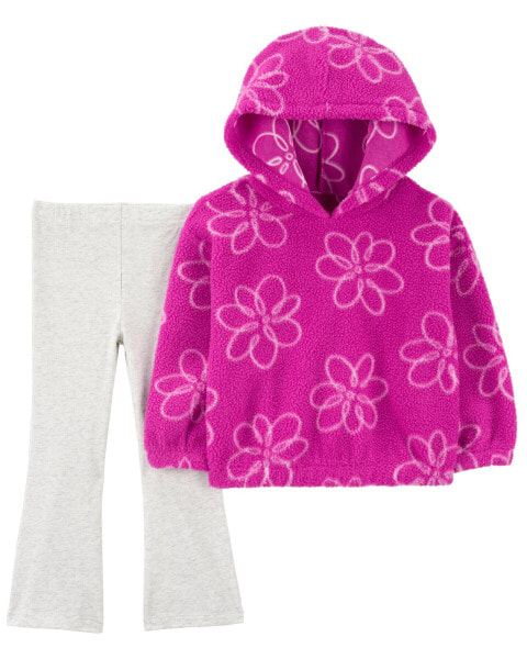 Baby 2-Piece Floral Fleece Pullover & Legging Set 3M