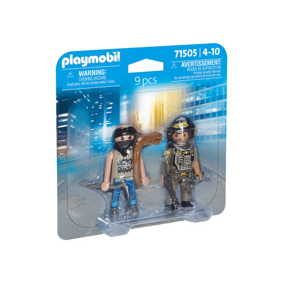 Игровой набор Playmobil Полицейский Вор 9 предметов