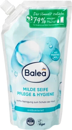 Flüssigseife, milde Seife Pflege & Hygiene, antibakteriell, Nachfüllpack, 500 ml