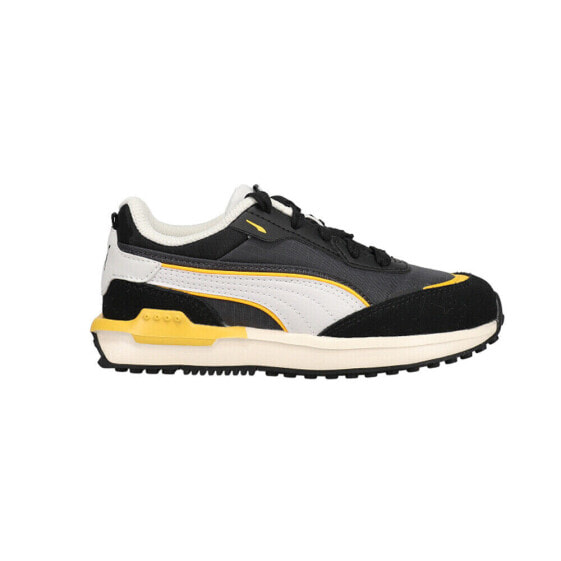 Puma City Rider Electric Toddler Boys Black, White, Yellow Sneakers Casual Shoe