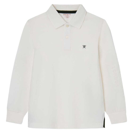 HACKETT Emboss long sleeve polo