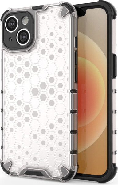 Hurtel Honeycomb etui iPhone 14 pancerny hybrydowy pokrowiec przezroczyste