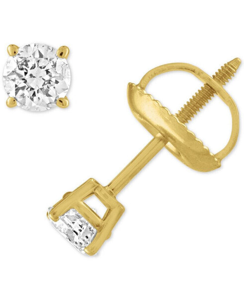 Diamond Stud Earrings (1/3 ct. t.w.) in 14k White Gold or Yellow Gold