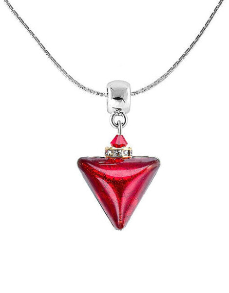 Колье Lampglas Red Triangle Gold Pearl.