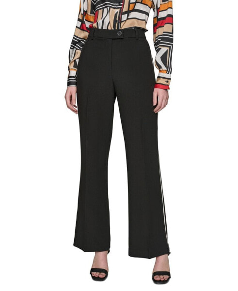 Karl Lagerfeld Women's Side-Stripe Wide-Leg Pants