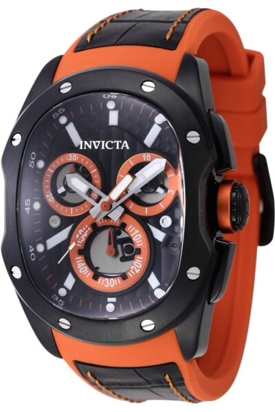 Invicta Lupah Men 41.5mm Stainless Steel Black + Steel Black dial G10.212 Qua...