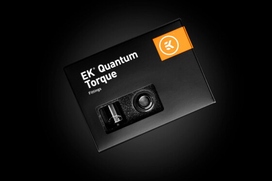 EK Water Blocks EK-Quantum Torque - Black - Fitting kit - liquid - Male - 1/4" - Compatible soft tubing: PVC - EPDM - Norprene - silicone 10/13mm (ID/OD)