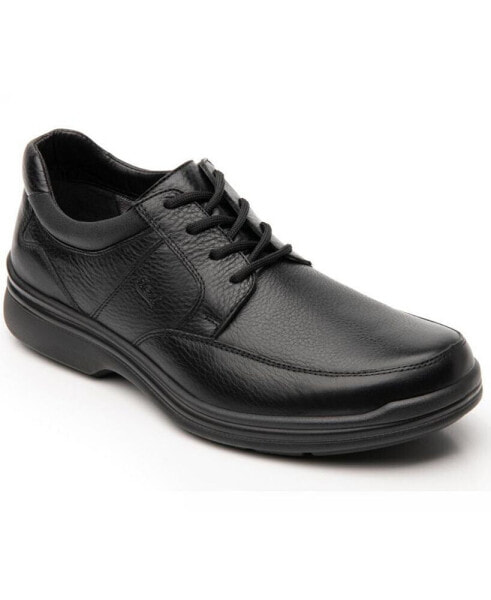 Men´s Black Leather Oxfords By Flexi