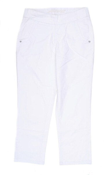 Jag Jeans Women's 246766 White Serena Pull-On Twill Crop Casual Pants Size 2