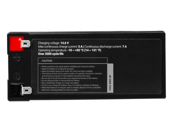 Аккумулятор Green Cell CAV09 - Lithium Iron Phosphate (LiFePO4) - 12.8 V - 1 шт. - Black - 7 Ah - 90 Wh