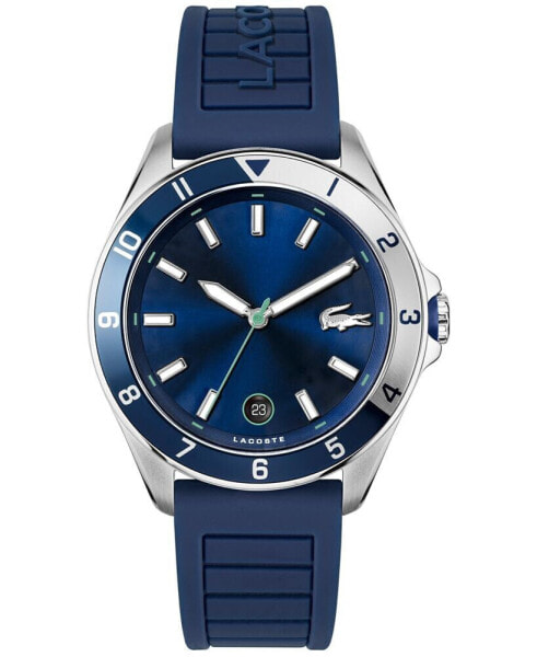 Men's Tiebreaker Blue Silicone Strap Watch 43mm