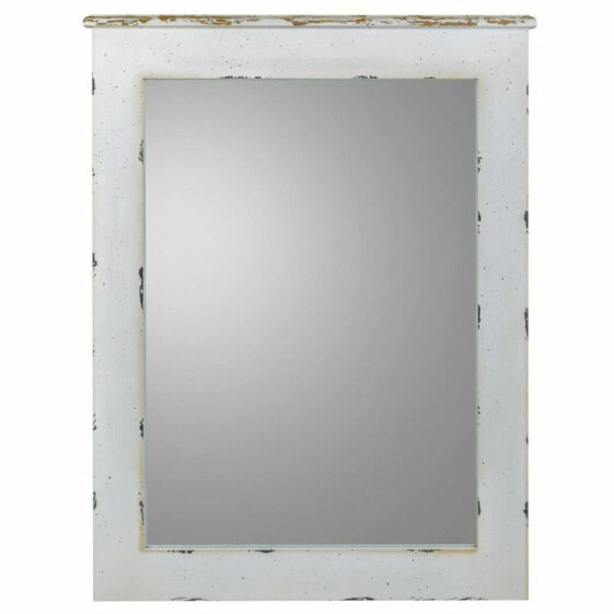 Wall mirror Alexandra House Living White Glass Fir wood 3 x 90 x 70 cm