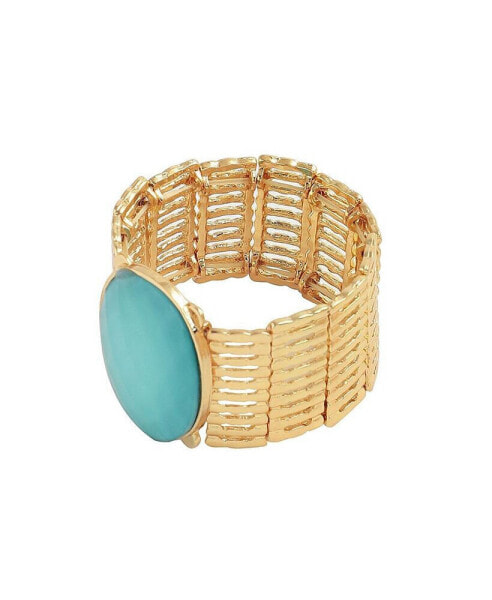 Women's Blue Contrast Statement Bracelet