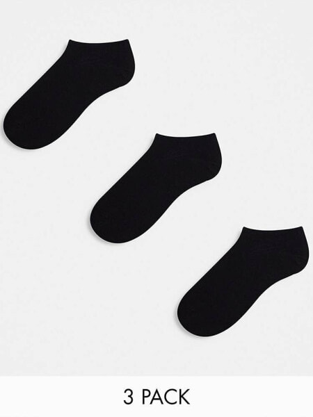 Weekday 3-pack trainer socks- black